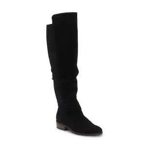 Lucky Brand Calypso Black Suede Over The Knee Boot Size 7.5